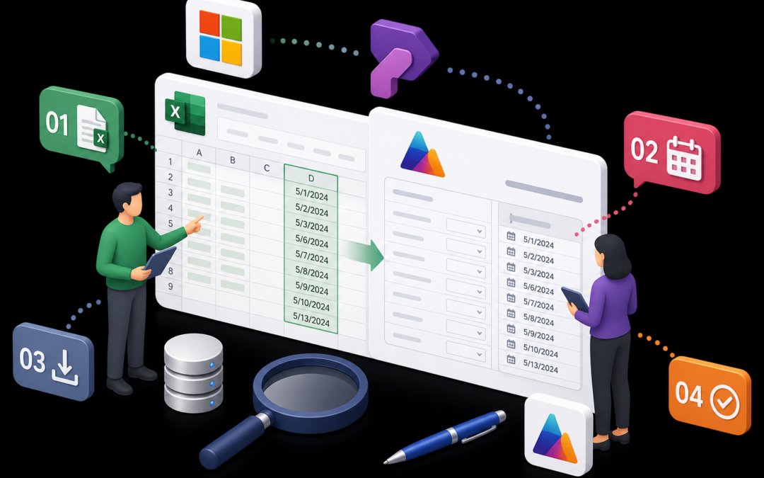 D365 Dates and Times User Local Import from Excel